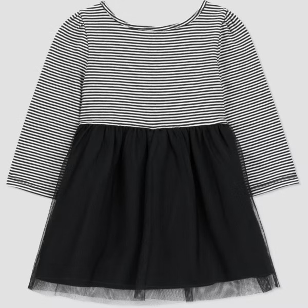 Carter's 6 Months Baby Girl Halloween Cat Tutu Dress Set Stripe Pink Black Cute‎ - Picture 4 of 4